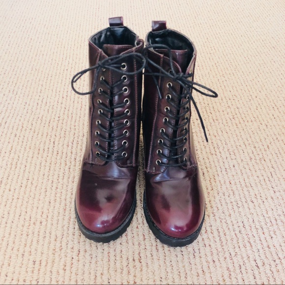 Shoes - Patent Leather Booties